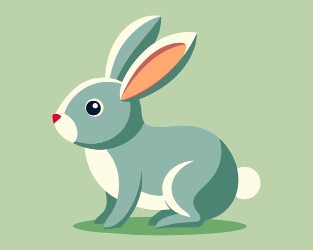 Vector rabbit bunny coney cony hare lagomorph lapin animal pet vector illustration cartoon