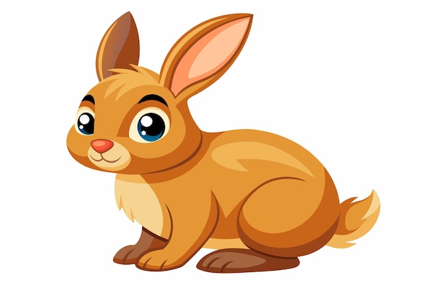 Vector rabbit bunny eenvoudige vector illustratie voor kinderen