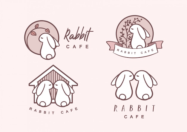 Confezione logo rabbit cafe