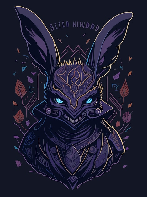 rabbit guardian artwork illustration