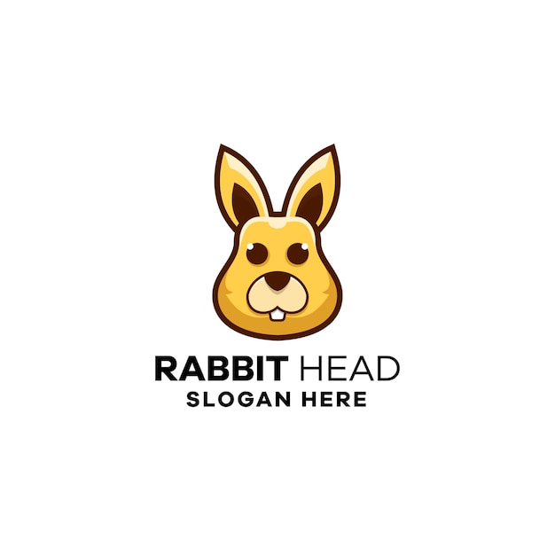 Rabbit Head Logo Template