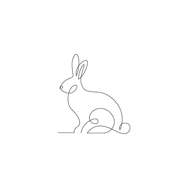 Rabbit icon logo design