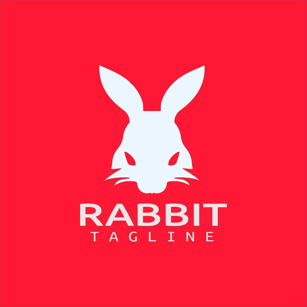 Rabbit logo design icon symbol vector template