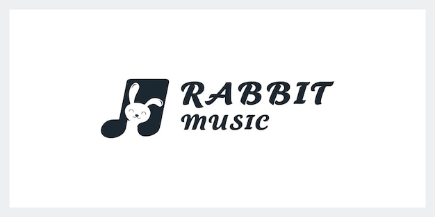Кролик дизайн логотипа вдохновение векторные иконки Premium векторы
