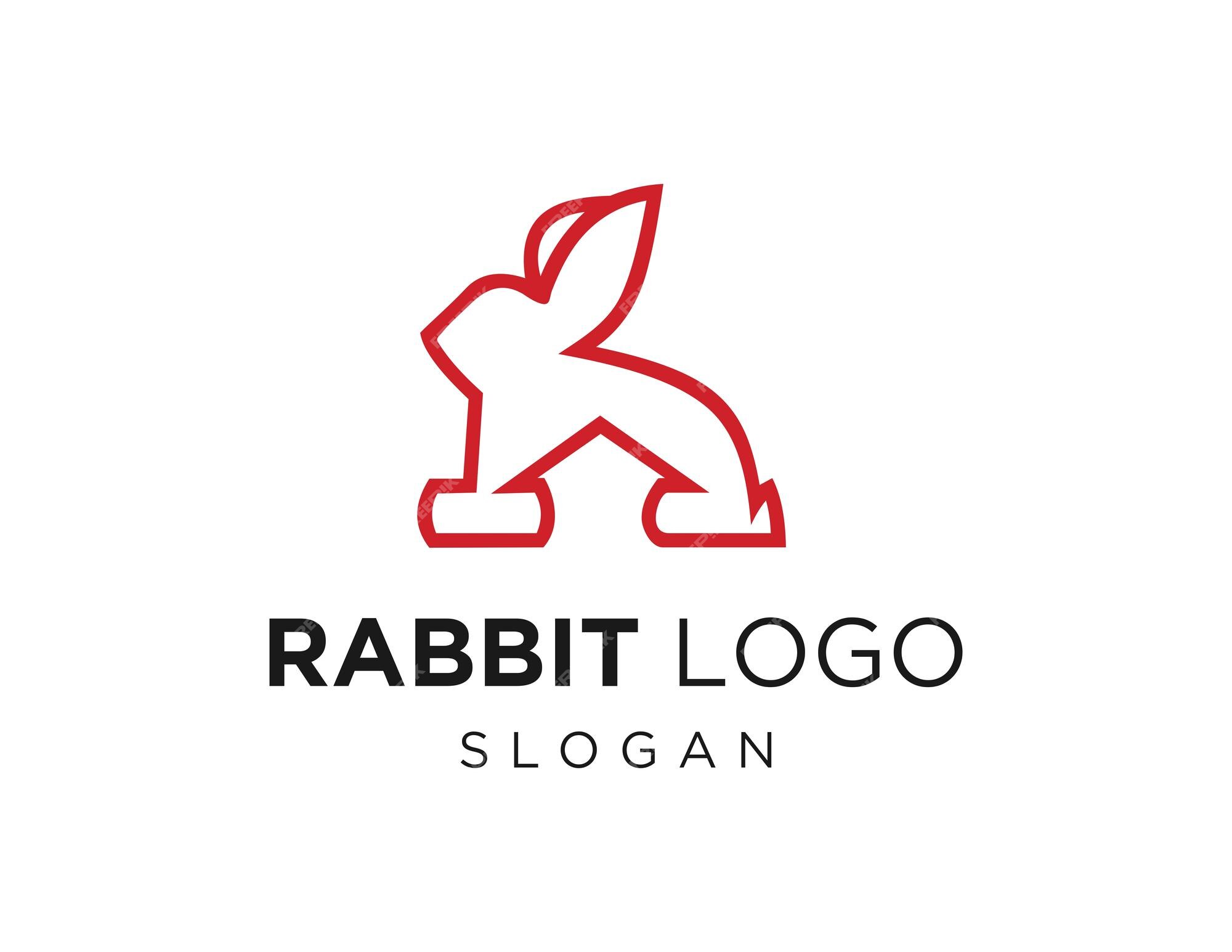 Premium Vector | Rabbit logo design