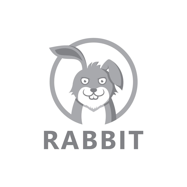 Rabbit Logo Template Design Vector