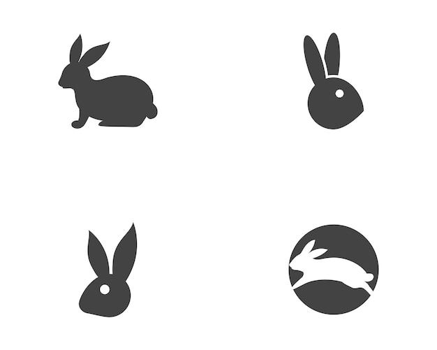 Rabbit Logo template vector