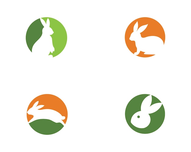 Rabbit Logo template vector