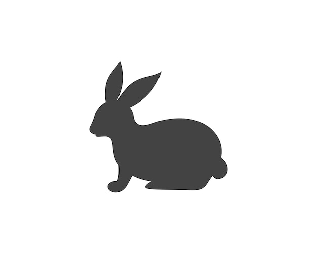 Vector rabbit logo template vector