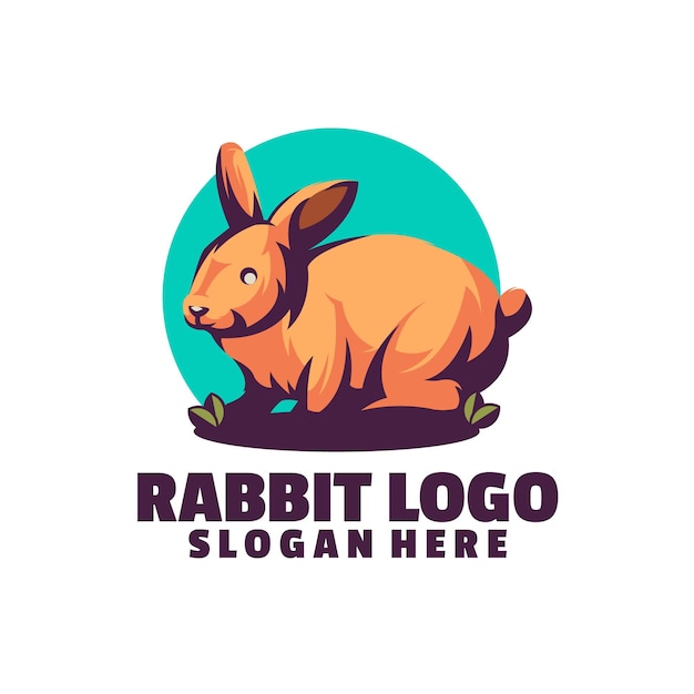 Rabbit logo template