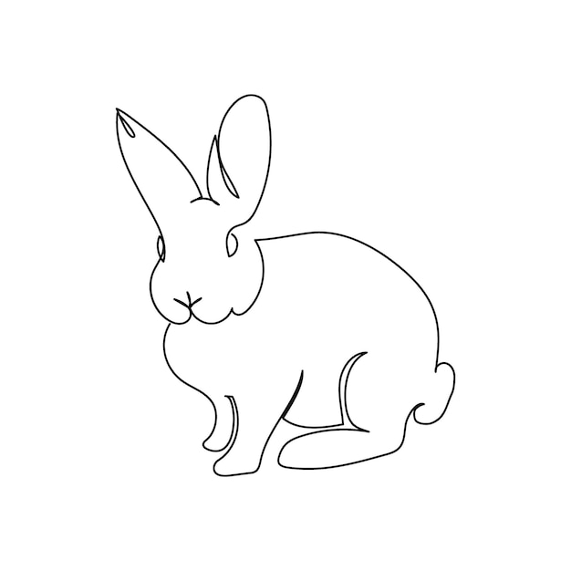 Line Drawing Rabbit Images  Browse 57693 Stock Photos Vectors and Video   Adobe Stock