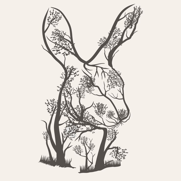 Vector rabbit trees