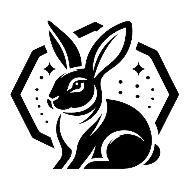 Rabbit vector art design