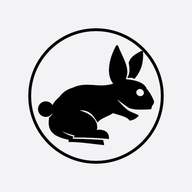 Rabbit vector icon illustration design