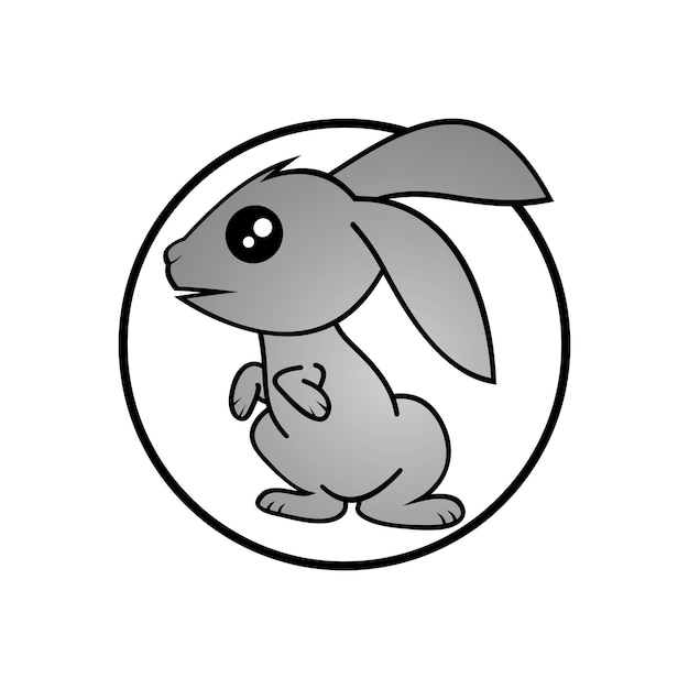 Rabbit vector icon illustration design