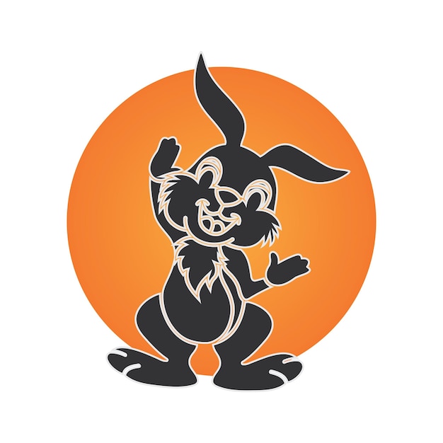 Rabbit vector icon illustration design