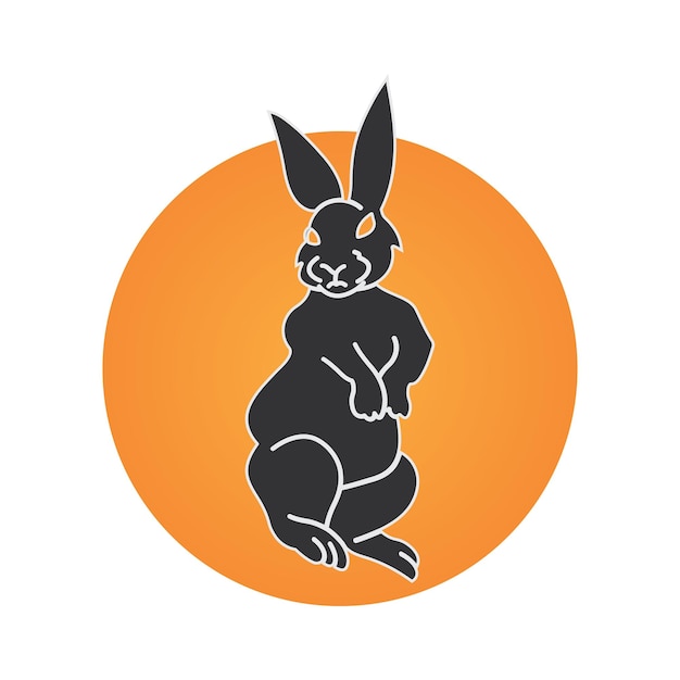 Rabbit vector icon illustration design