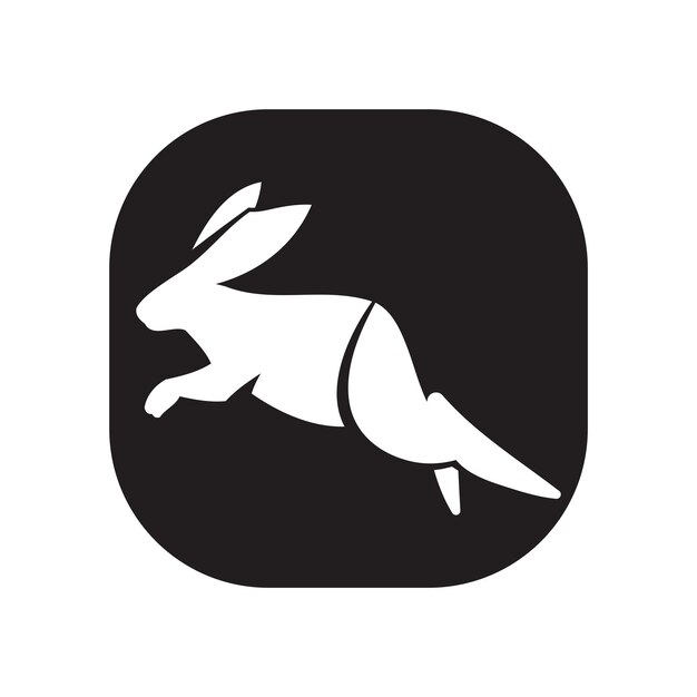 Rabbit vector icon illustration design