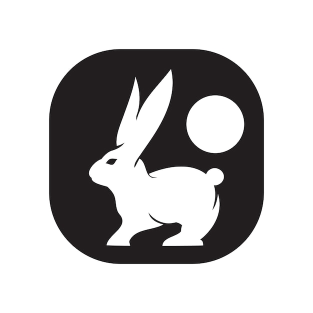 Rabbit vector icon illustration design