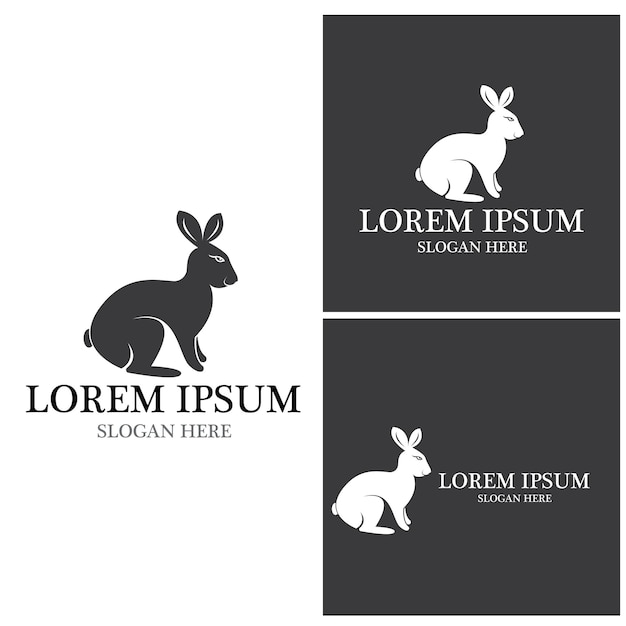 Rabbit vector icon illustration design