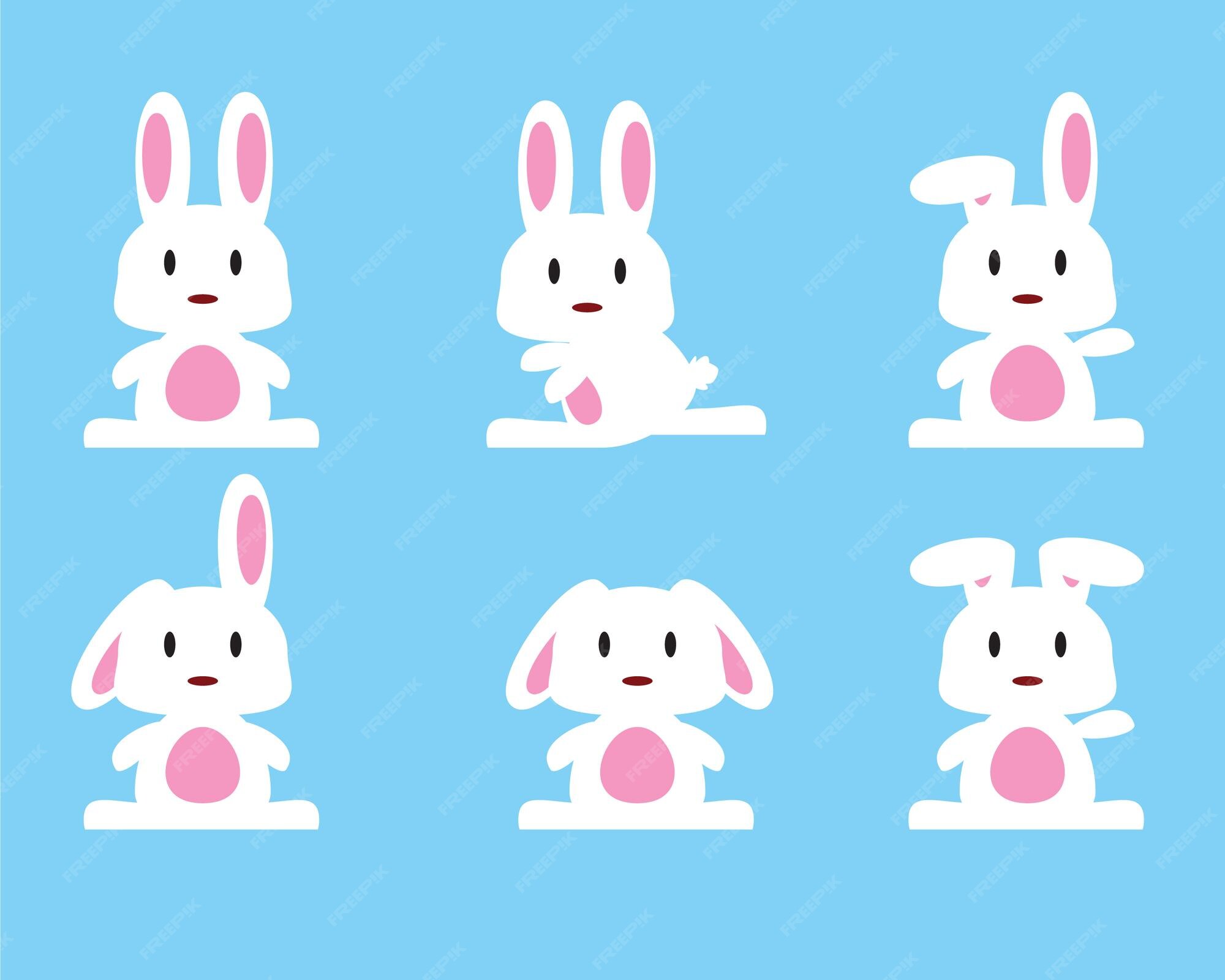 Premium Vector | Rabbit white