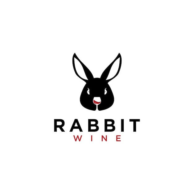 Rabbit Wine Logo Design