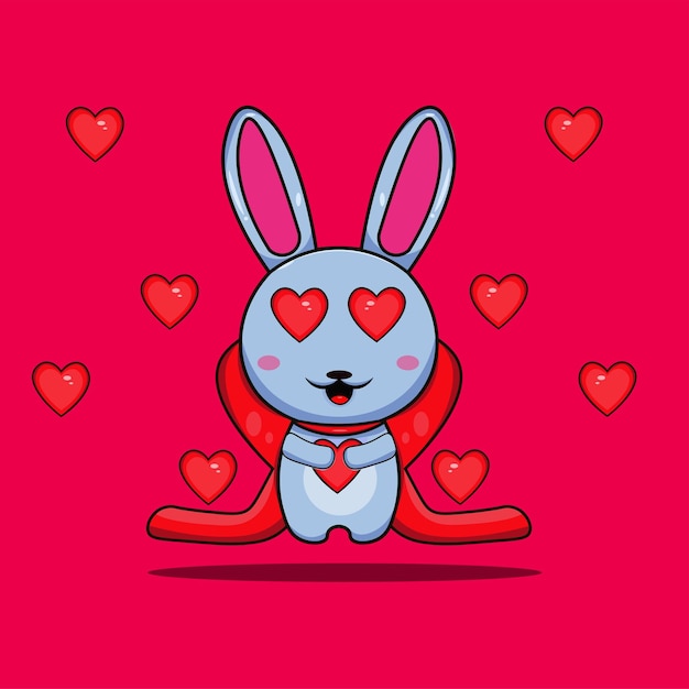 Vector rabit hart