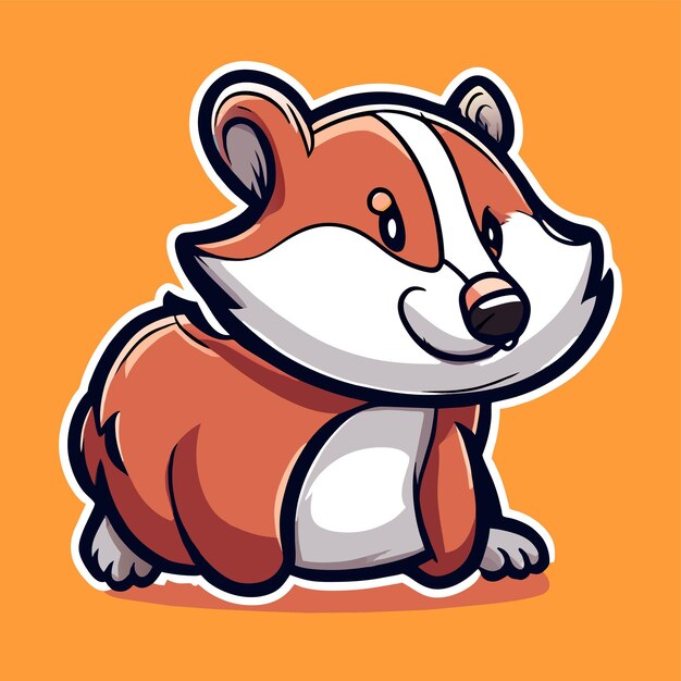Raccoon hand drawn flat stylish mascot cartoon character drawing sticker icon concept