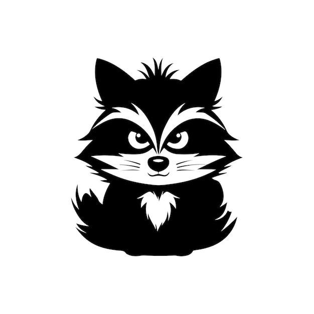 Vector raccoon icon design