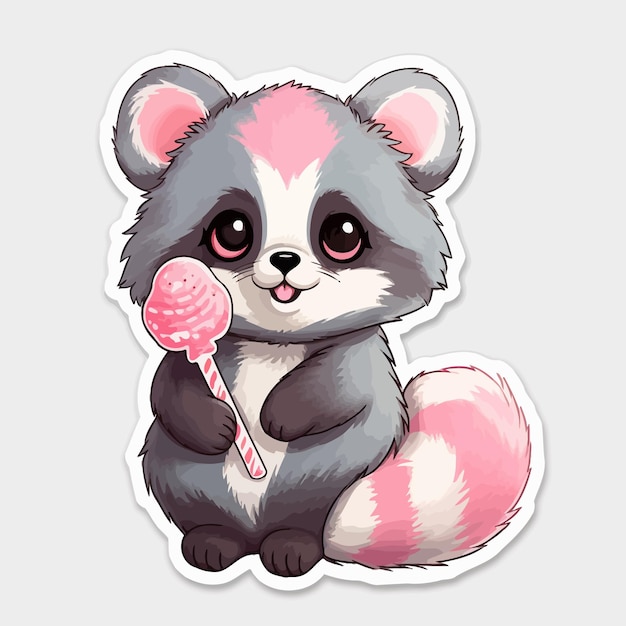 Vector raccoon illustration