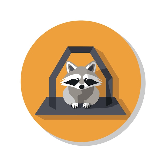 A raccoon is sitting in a car seat