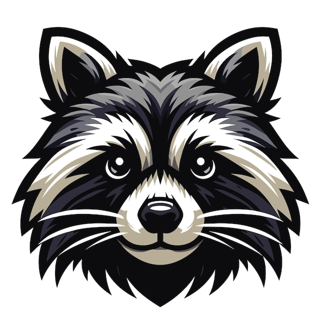 raccoon vector design