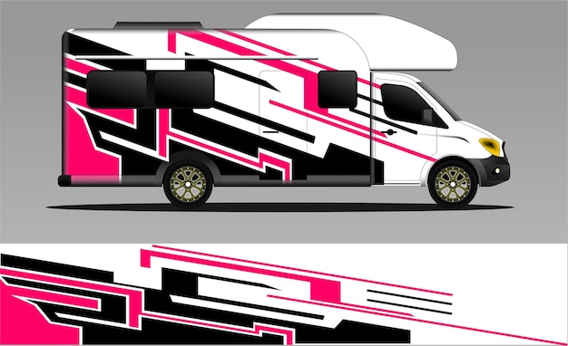 Race achtergrond vector voor camper auto wraps en meer