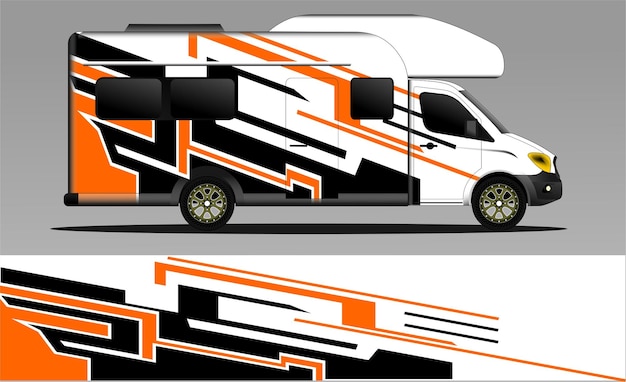 Race achtergrond vector voor camper auto wraps en meer