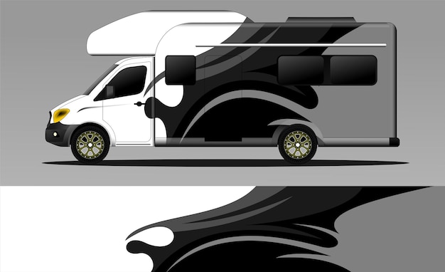 race achtergrond vector voor camper auto wraps en meer