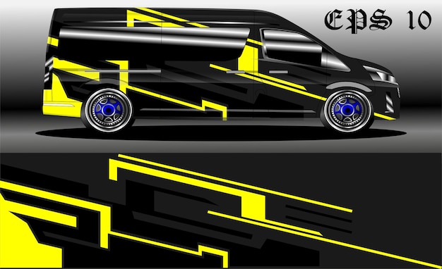 race-achtergrondvector voor auto-wraps voor campers en meer