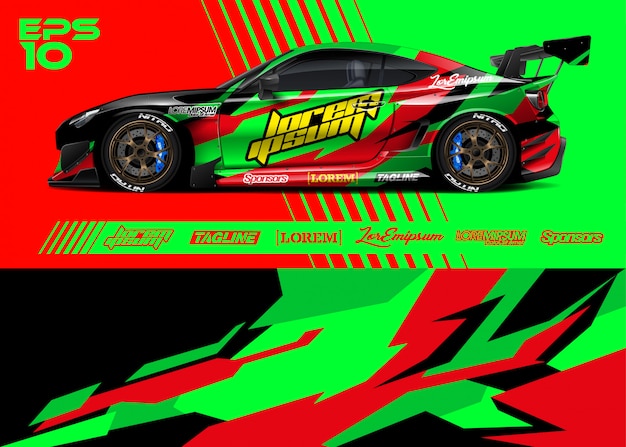 Race auto kleuren ontwerpen