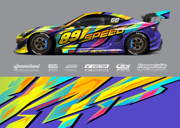 Race auto livrei illustratie