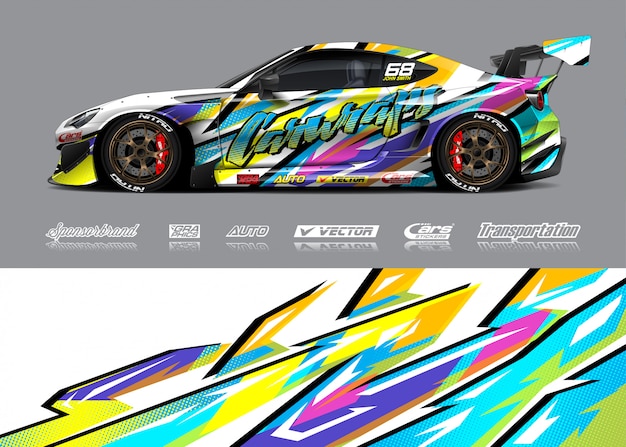 Race auto livrei illustratie