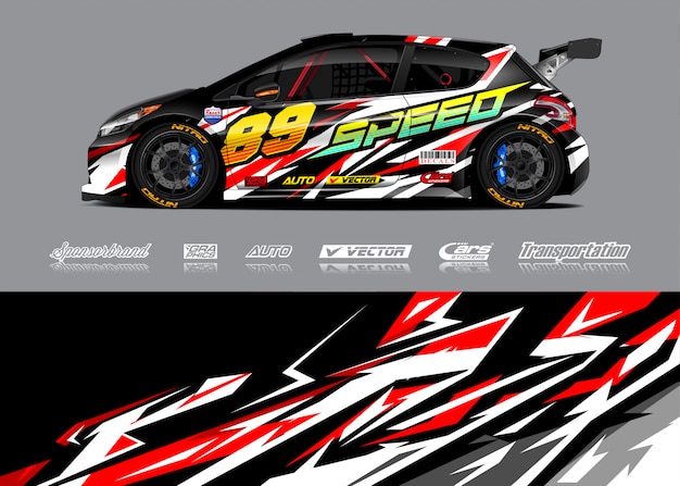 Race auto livrei illustratie