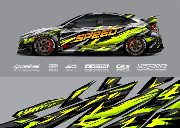 Race auto livrei illustratie
