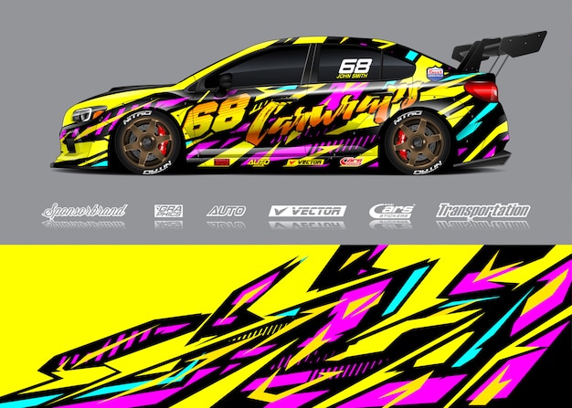 Race auto livrei illustratie