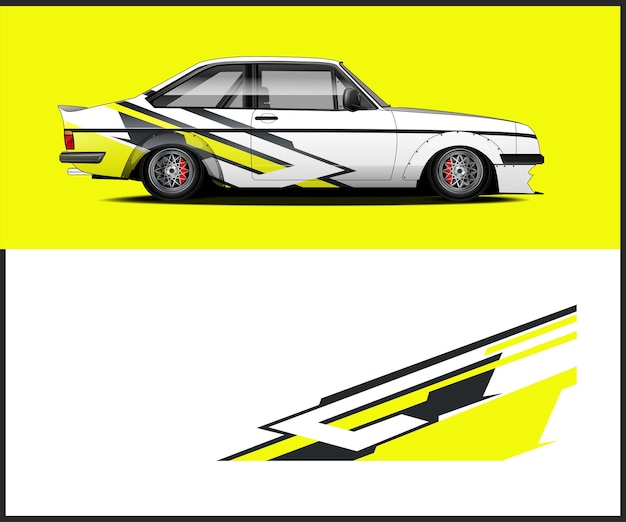 Race auto wrap ontwerpen Abstracte streep racen achtergrond