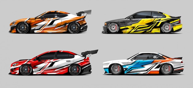 Race car decal designs