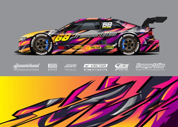 Race car livery illustration