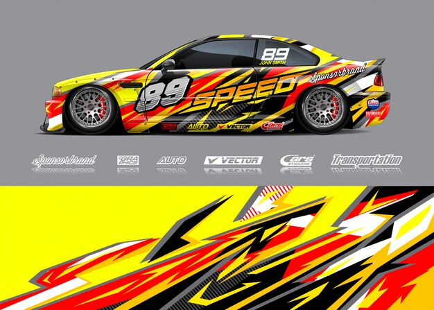 Race car livery illustration