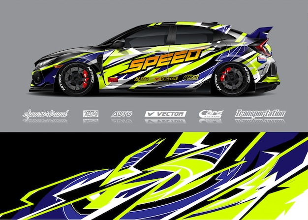 Race car livery illustration