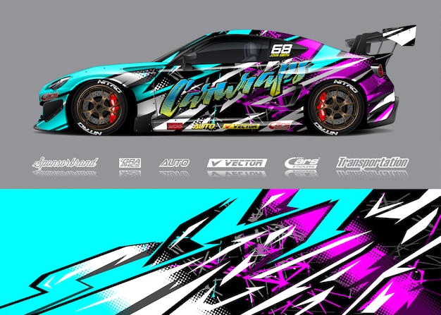 Race car livery illustration