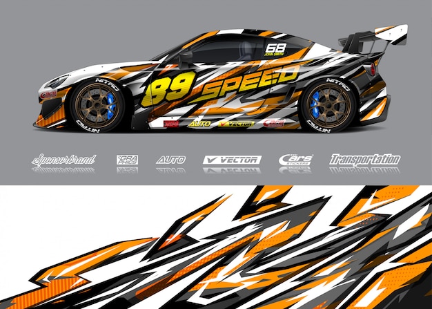 Race car livery illustration