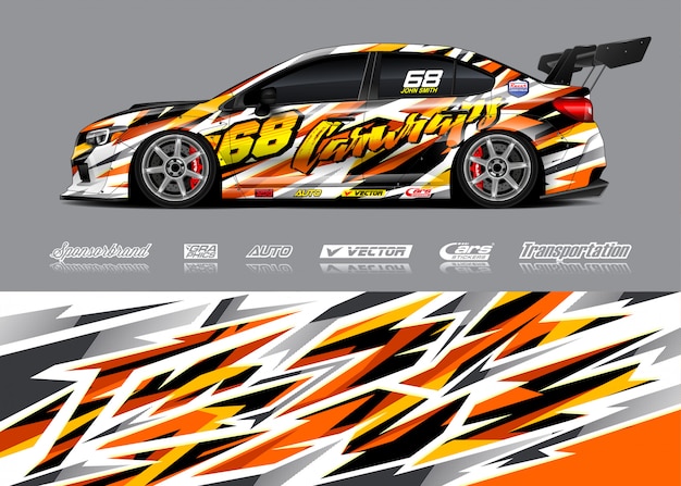 Race car livery illustration